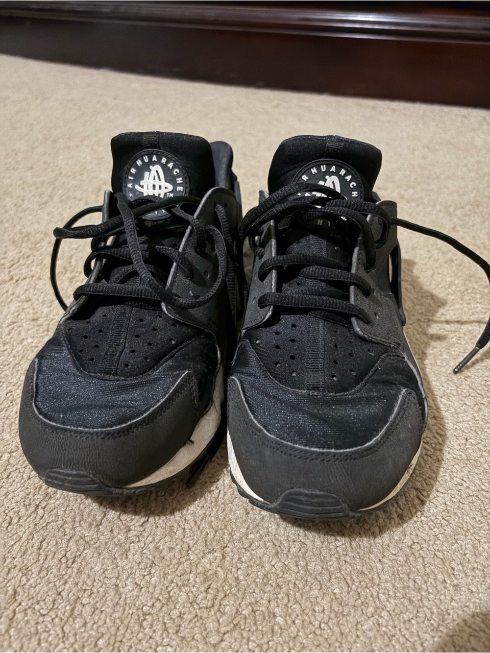 Nike Hurache Black Athletic Sneakers